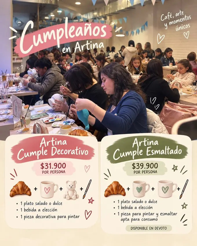 Combos Artina Cumple Decorativo y Esmaltado